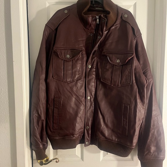 Vintage Knoles& Carter Bomber Leather Jacket - Picture 8 of 8